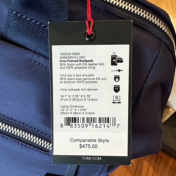 TUMI Voyageur Irma Framed Backpack - Picture 2 of 11